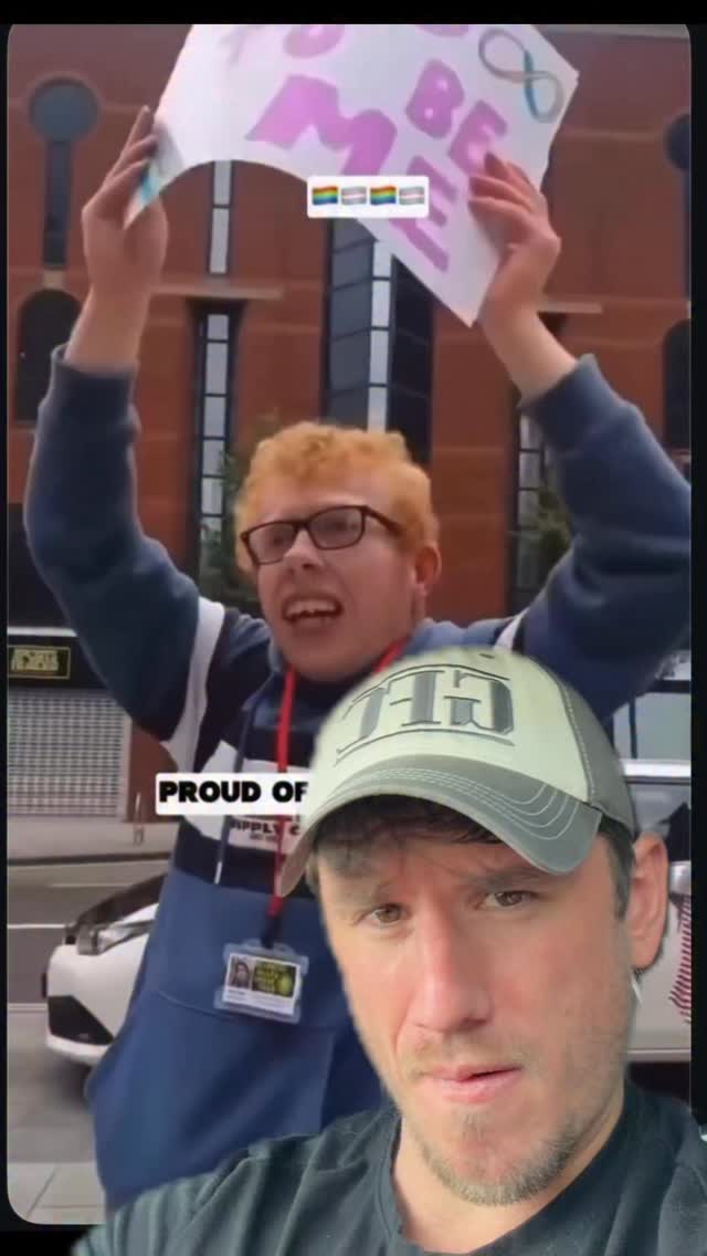 Jake reacting in the car